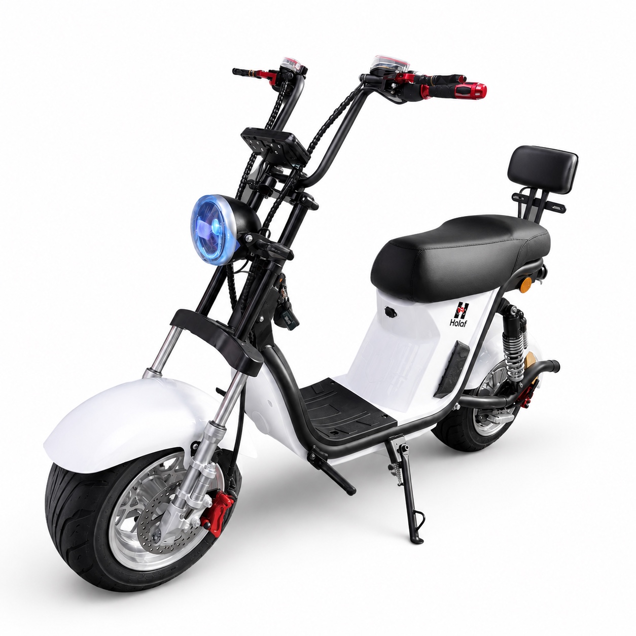 Moto elétrica HOLAF branca